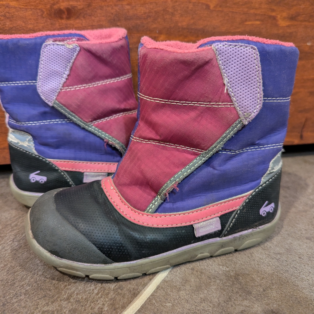 See Kai Run girls winter snow boots size toddler 12